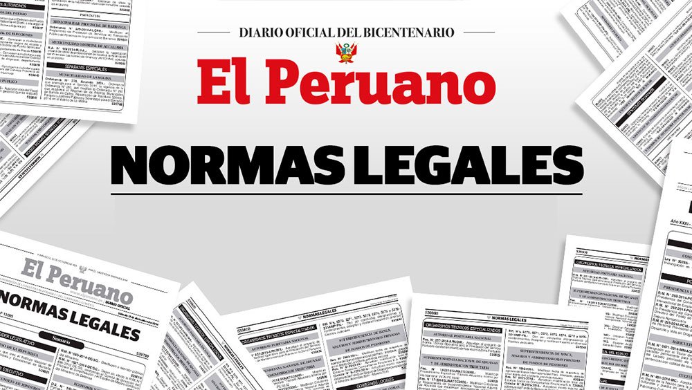NORMAS LEGALES EL PERUANO. VIERNES 22 DE ABRIL DE 2022