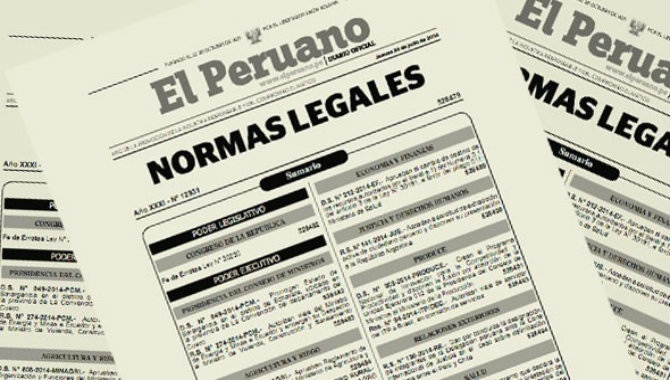 Nomas legales El Peruano
